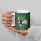 South Sydney Rabbitohs Rugby Mascot Ceramic Mug Australian Rugby Culture - Tribal Inspired Bunny