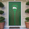 South Sydney Rabbitohs Rugby Mascot Door Cover Australian Rugby Culture - Tribal Inspired Bunny