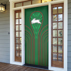 South Sydney Rabbitohs Rugby Mascot Door Cover Australian Rugby Culture - Tribal Inspired Bunny