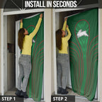 South Sydney Rabbitohs Rugby Mascot Door Cover Australian Rugby Culture - Tribal Inspired Bunny