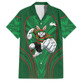 South Sydney Rabbitohs Rugby Mascot Family Matching Puletasi and Hawaiian Shirt Australian Rugby Culture - Tribal Inspired Bunny