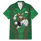 South Sydney Rabbitohs Rugby Mascot Hawaiian Shirt Australian Rugby Culture - Tribal Inspired Bunny