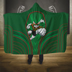 South Sydney Rabbitohs Rugby Mascot Hooded Blanket Australian Rugby Culture - Tribal Inspired Bunny