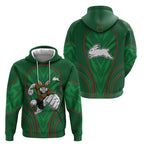 South Sydney Rabbitohs Rugby Mascot Hoodie Australian Rugby Culture - Tribal Inspired Bunny