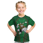 South Sydney Rabbitohs Rugby Mascot Kid T Shirt Australian Rugby Culture - Tribal Inspired Bunny
