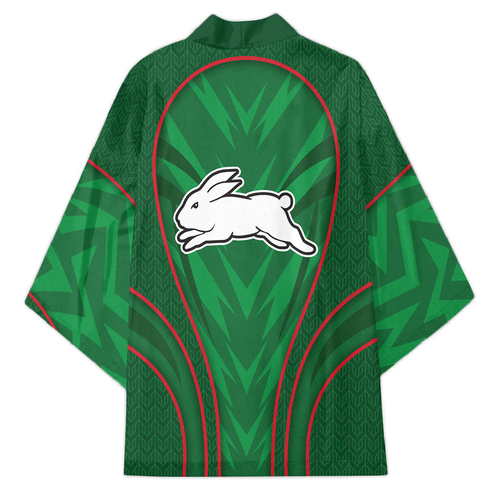 South Sydney Rabbitohs Rugby Mascot Kimono Australian Rugby Culture - Tribal Inspired Bunny