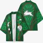 South Sydney Rabbitohs Rugby Mascot Kimono Australian Rugby Culture - Tribal Inspired Bunny