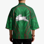 South Sydney Rabbitohs Rugby Mascot Kimono Australian Rugby Culture - Tribal Inspired Bunny