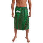 South Sydney Rabbitohs Rugby Mascot Lavalava Australian Rugby Culture - Tribal Inspired Bunny