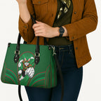 South Sydney Rabbitohs Rugby Mascot Leather Bag Australian Rugby Culture - Tribal Inspired Bunny