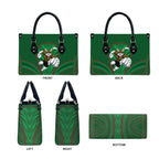 South Sydney Rabbitohs Rugby Mascot Leather Bag Australian Rugby Culture - Tribal Inspired Bunny
