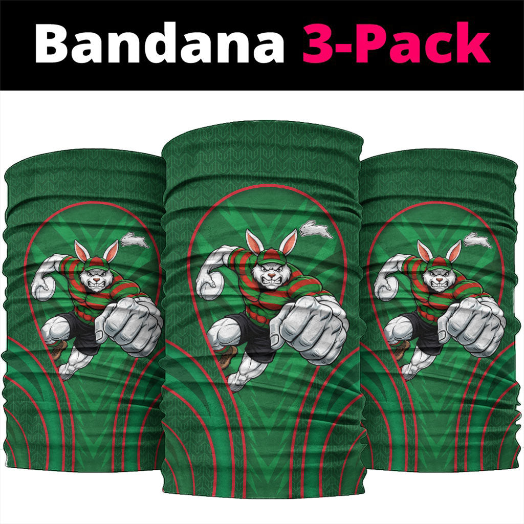 South Sydney Rabbitohs Rugby Mascot Neck Gaiter Australian Rugby Culture - Tribal Inspired Bunny