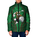 South Sydney Rabbitohs Rugby Mascot Padded Jacket Australian Rugby Culture - Tribal Inspired Bunny