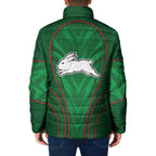 South Sydney Rabbitohs Rugby Mascot Padded Jacket Australian Rugby Culture - Tribal Inspired Bunny