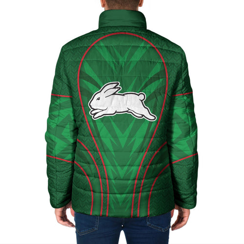 South Sydney Rabbitohs Rugby Mascot Padded Jacket Australian Rugby Culture - Tribal Inspired Bunny