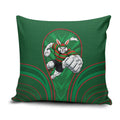 South Sydney Rabbitohs Rugby Mascot Pillow Cover Australian Rugby Culture - Tribal Inspired Bunny