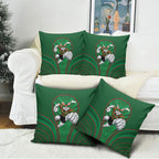 South Sydney Rabbitohs Rugby Mascot Pillow Cover Australian Rugby Culture - Tribal Inspired Bunny