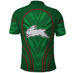 South Sydney Rabbitohs Rugby Mascot Polo Shirt Australian Rugby Culture - Tribal Inspired Bunny