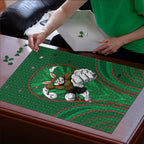 South Sydney Rabbitohs Rugby Mascot Puzzle Australian Rugby Culture - Tribal Inspired Bunny