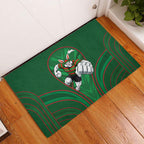 South Sydney Rabbitohs Rugby Mascot Rubber Doormat Australian Rugby Culture - Tribal Inspired Bunny