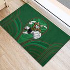 South Sydney Rabbitohs Rugby Mascot Rubber Doormat Australian Rugby Culture - Tribal Inspired Bunny