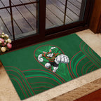 South Sydney Rabbitohs Rugby Mascot Rubber Doormat Australian Rugby Culture - Tribal Inspired Bunny