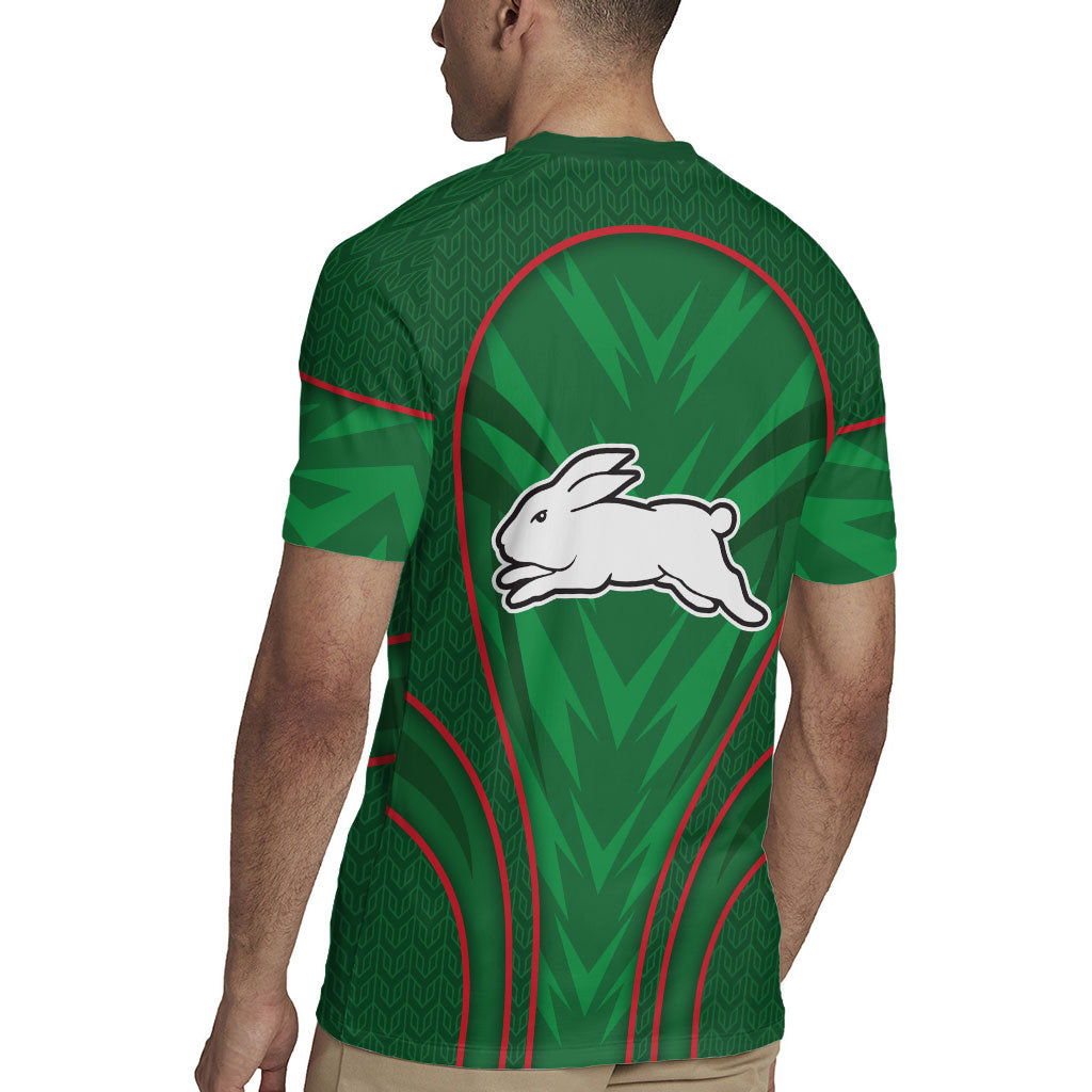 South Sydney Rabbitohs Rugby Mascot Rugby Jersey Australian Rugby Culture - Tribal Inspired Bunny