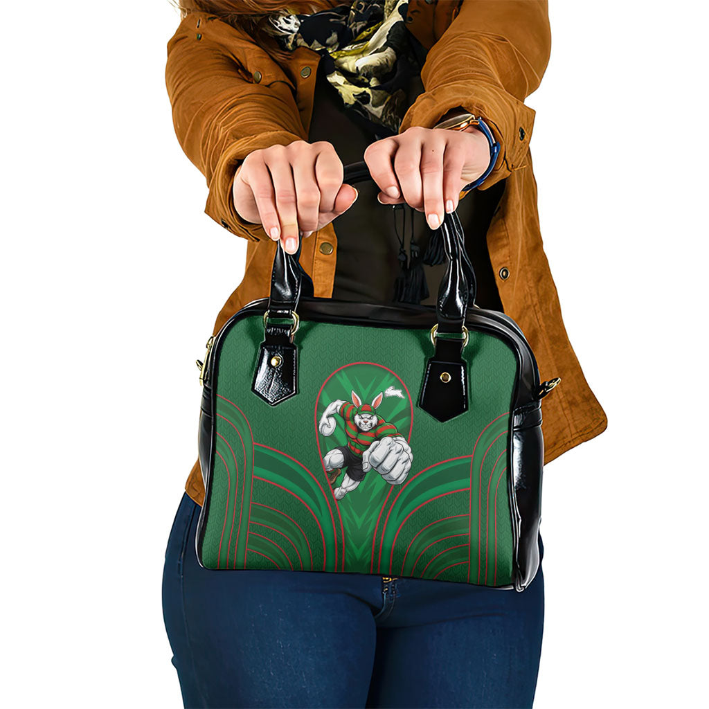 South Sydney Rabbitohs Rugby Mascot Shoulder Handbag Australian Rugby Culture - Tribal Inspired Bunny