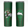 South Sydney Rabbitohs Rugby Mascot Skinny Tumbler Australian Rugby Culture - Tribal Inspired Bunny