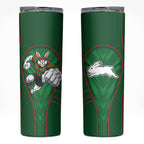 South Sydney Rabbitohs Rugby Mascot Skinny Tumbler Australian Rugby Culture - Tribal Inspired Bunny