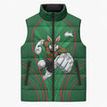 South Sydney Rabbitohs Rugby Mascot Sleeveless Puffer Jacket Australian Rugby Culture - Tribal Inspired Bunny