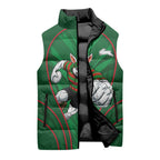 South Sydney Rabbitohs Rugby Mascot Sleeveless Puffer Jacket Australian Rugby Culture - Tribal Inspired Bunny