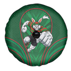 South Sydney Rabbitohs Rugby Mascot Spare Tire Cover Australian Rugby Culture - Tribal Inspired Bunny