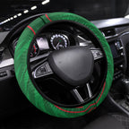 South Sydney Rabbitohs Rugby Mascot Steering Wheel Cover Australian Rugby Culture - Tribal Inspired Bunny