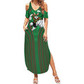 South Sydney Rabbitohs Rugby Mascot Summer Maxi Dress Australian Rugby Culture - Tribal Inspired Bunny