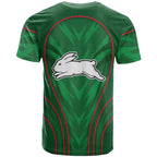 South Sydney Rabbitohs Rugby Mascot T Shirt Australian Rugby Culture - Tribal Inspired Bunny