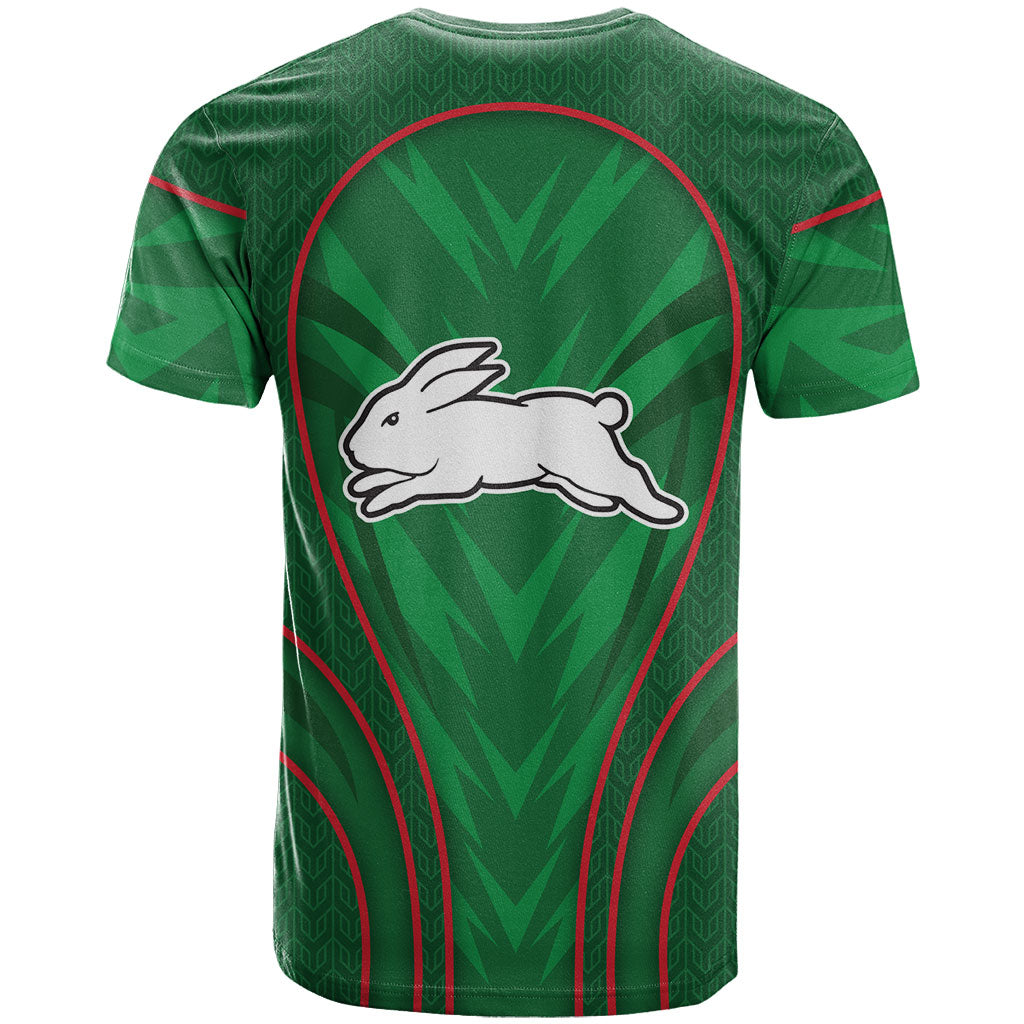 South Sydney Rabbitohs Rugby Mascot T Shirt Australian Rugby Culture - Tribal Inspired Bunny