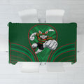South Sydney Rabbitohs Rugby Mascot Tablecloth Australian Rugby Culture - Tribal Inspired Bunny
