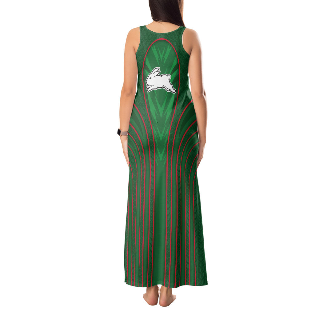 South Sydney Rabbitohs Rugby Mascot Tank Maxi Dress Australian Rugby Culture - Tribal Inspired Bunny