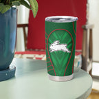 South Sydney Rabbitohs Rugby Mascot Tumbler Cup Australian Rugby Culture - Tribal Inspired Bunny