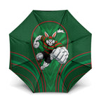 South Sydney Rabbitohs Rugby Mascot Umbrella Australian Rugby Culture - Tribal Inspired Bunny