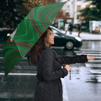 South Sydney Rabbitohs Rugby Mascot Umbrella Australian Rugby Culture - Tribal Inspired Bunny