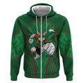 South Sydney Rabbitohs Rugby Mascot Zip Hoodie Australian Rugby Culture - Tribal Inspired Bunny
