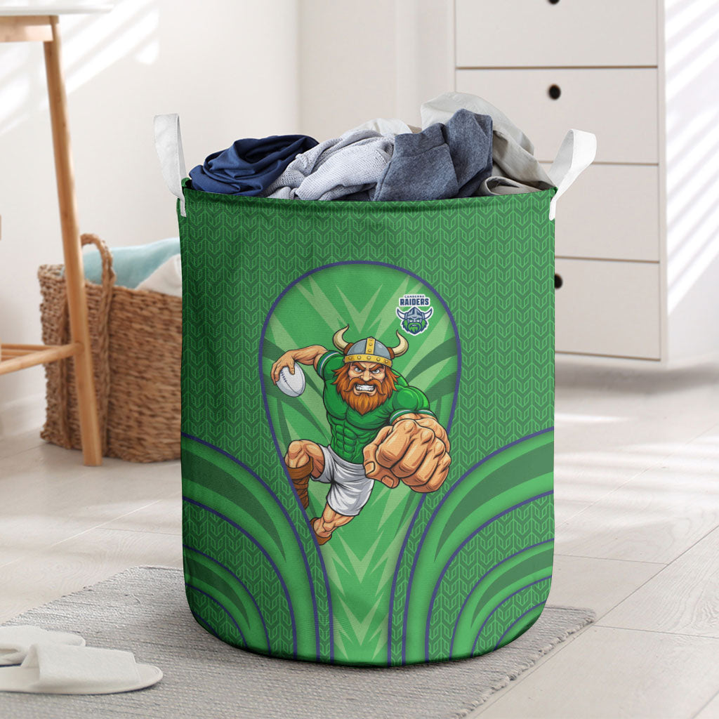 Canberra Raiders Rugby Mascot Laundry Basket Australian Rugby Culture - Tribal Inspired Viking Warrior