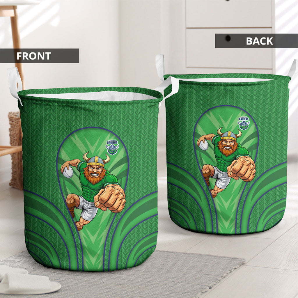 Canberra Raiders Rugby Mascot Laundry Basket Australian Rugby Culture - Tribal Inspired Viking Warrior