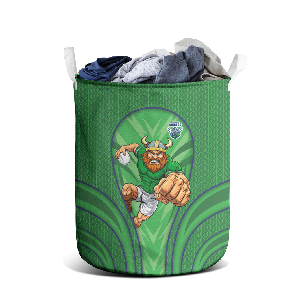 Canberra Raiders Rugby Mascot Laundry Basket Australian Rugby Culture - Tribal Inspired Viking Warrior