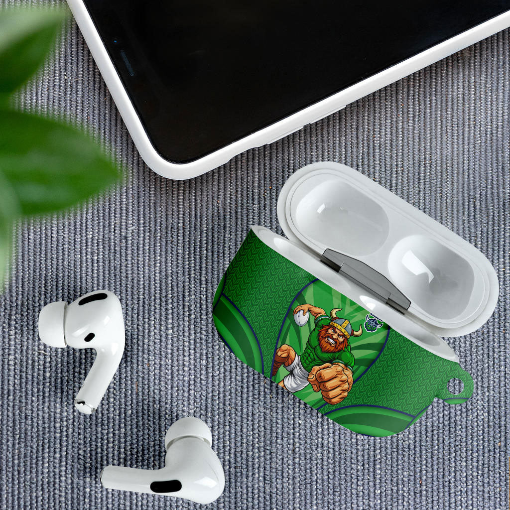 Canberra Raiders Rugby Mascot AirPods Case Australian Rugby Culture - Tribal Inspired Viking Warrior