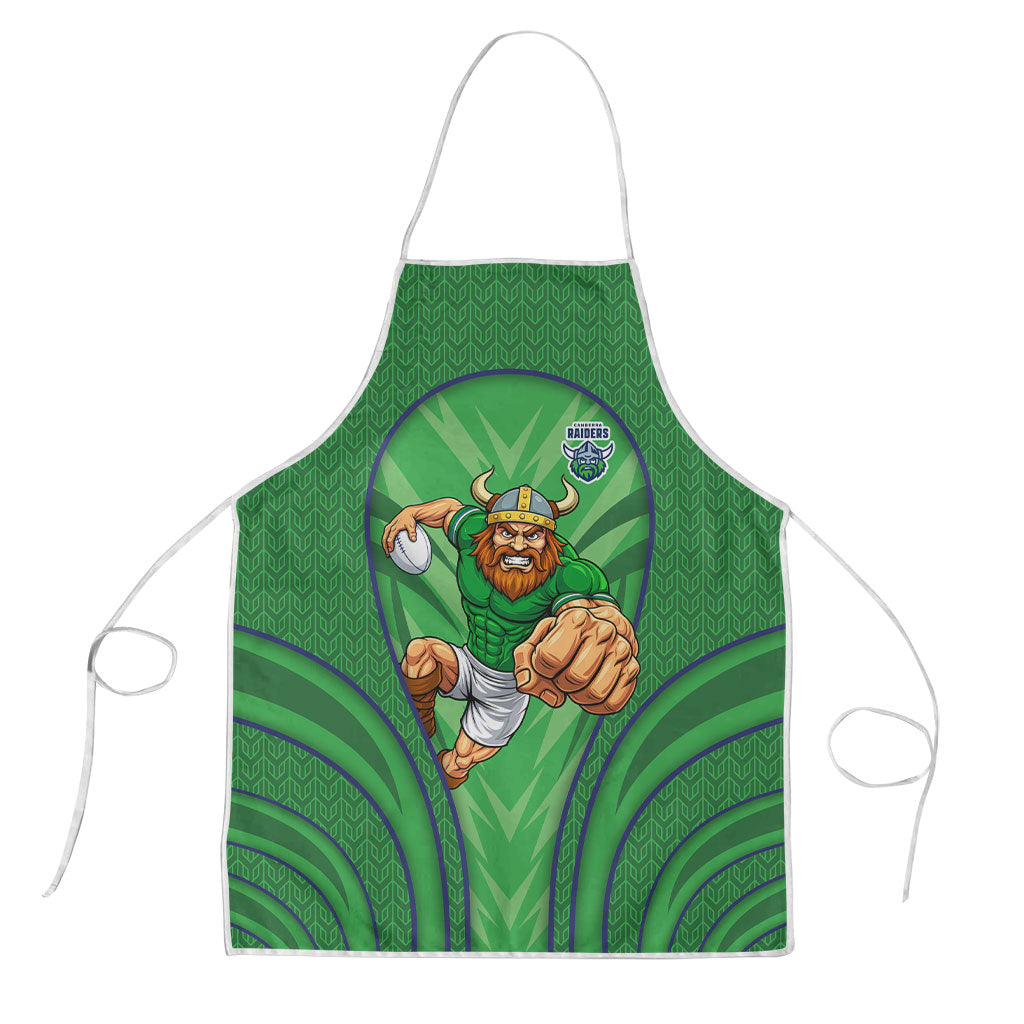 Canberra Raiders Rugby Mascot Apron Australian Rugby Culture - Tribal Inspired Viking Warrior