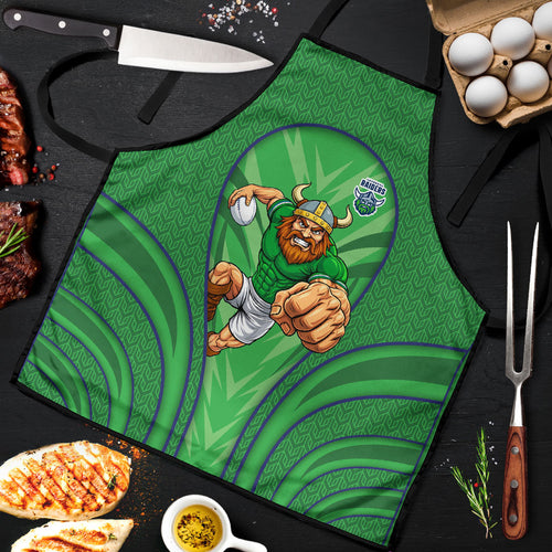 Canberra Raiders Rugby Mascot Apron Australian Rugby Culture - Tribal Inspired Viking Warrior