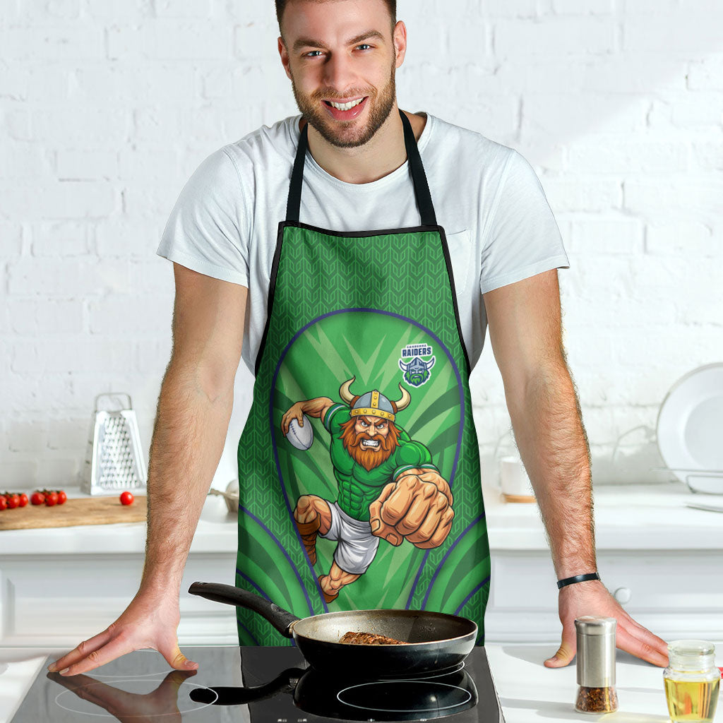 Canberra Raiders Rugby Mascot Apron Australian Rugby Culture - Tribal Inspired Viking Warrior